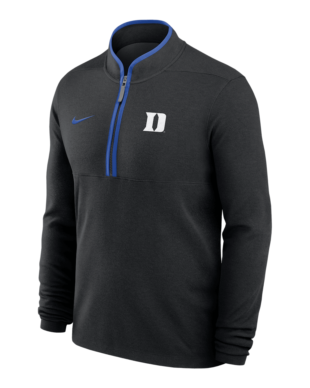 Duke Victory Men's Nike Dri-FIT College 1/2-Zip Long-Sleeve Top - Black