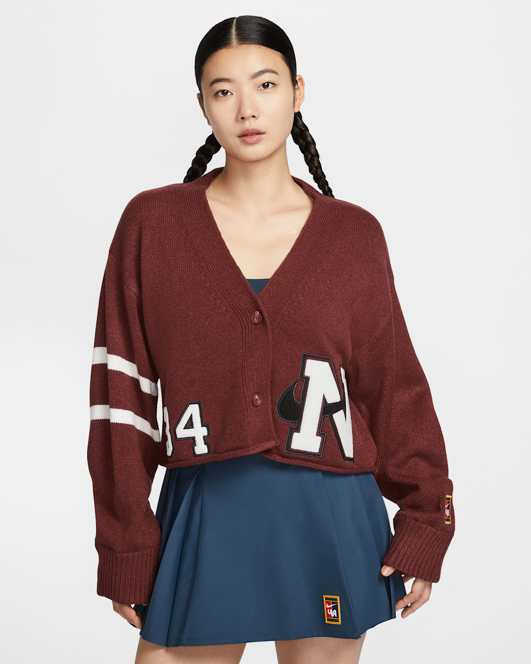 Nike Women by YOON Women's Cardigan - Dark Team Red/Phantom