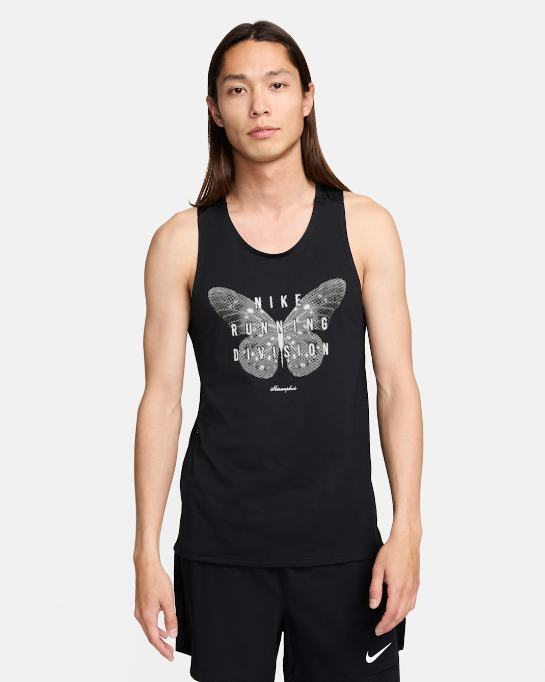 Nike Rise 365 Running Division Men's Dri-FIT Running Tank Top - Black/Black/Summit White