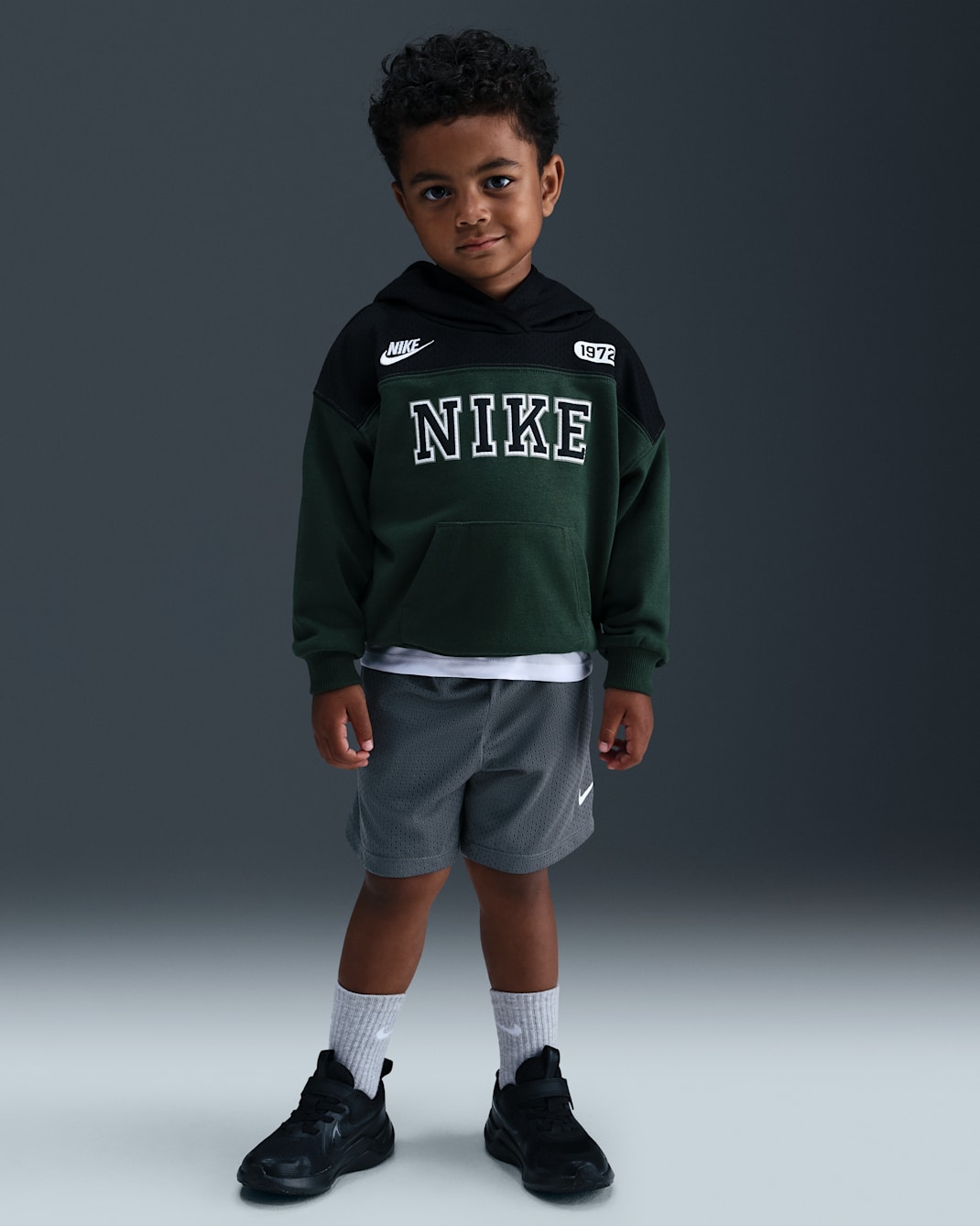 Nike Dri-FIT Toddler Multi Mesh Shorts - Smoke Grey