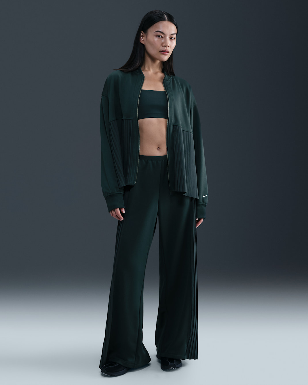 Nike Sportswear Women's Pleated Pants - Seaweed/Sail