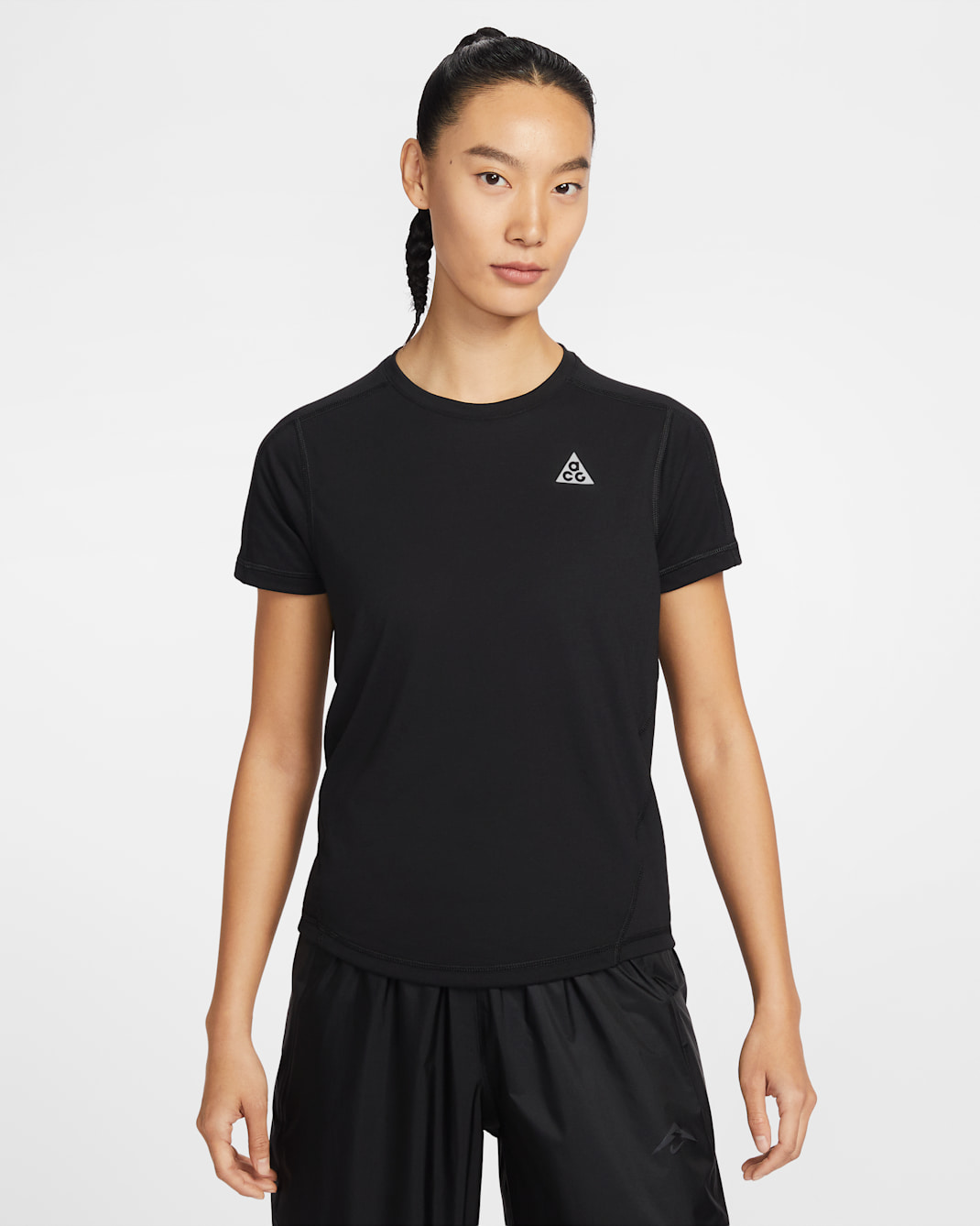 Nike ACG Women's Dri-FIT Short-Sleeve Trail Running Top - Black/Summit White