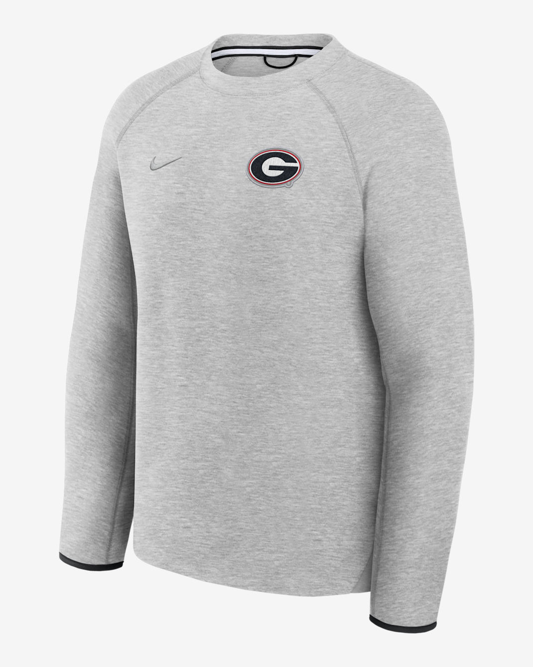 Sudadera de cuello redondo sin cierre universitaria Nike para hombre Georgia Tech Fleece - Gris