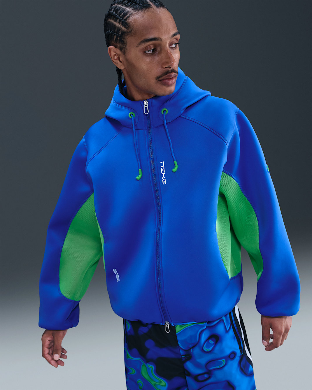 Nike Project F.R.O.G. Men's Full-Zip Hoodie - Hyper Royal/Green Shock/Hyper Pink/Green Shock