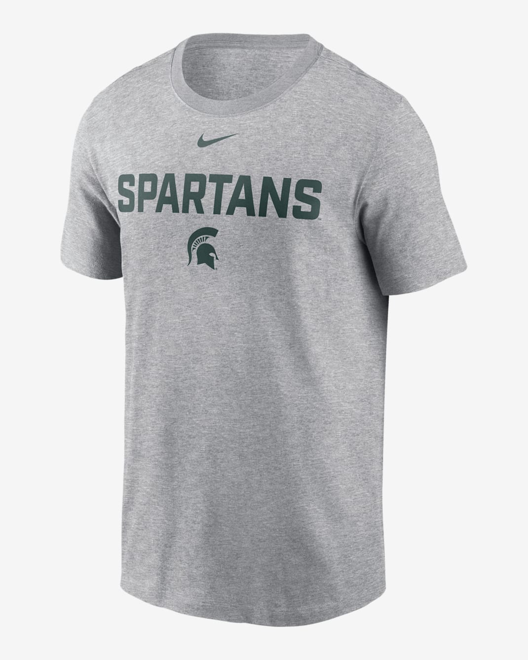 Michigan State Campus 2-Hit Men's Nike College T-Shirt - Grey