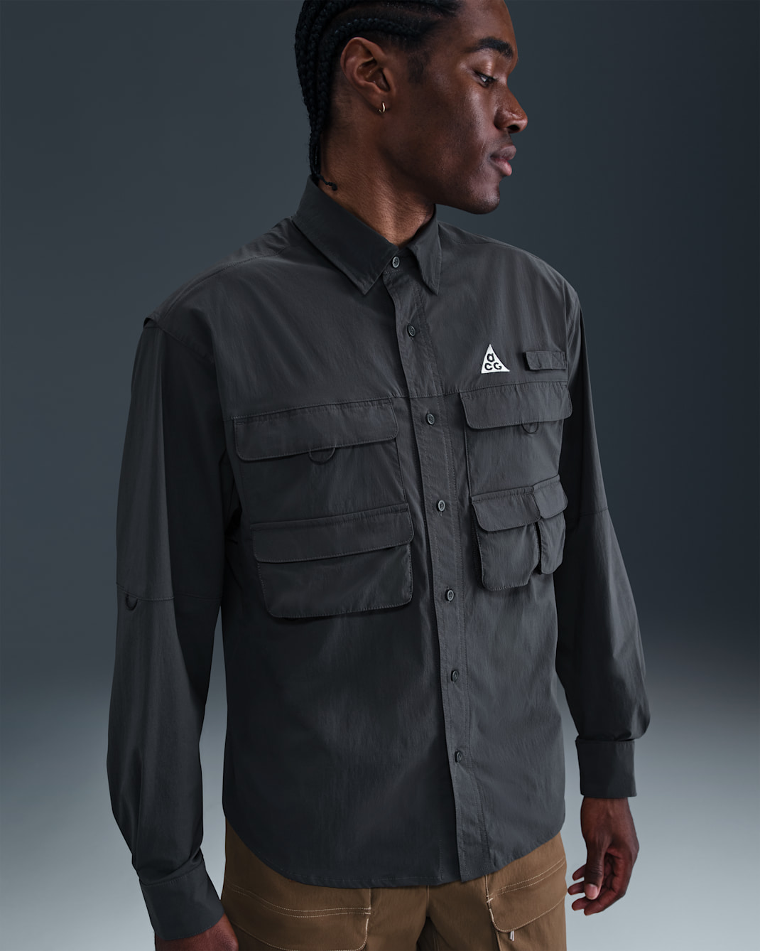 Nike ACG "Orb Weaver" Dri-FIT ADV UV Long-Sleeve Shirt - Anthracite/Summit White/Summit White