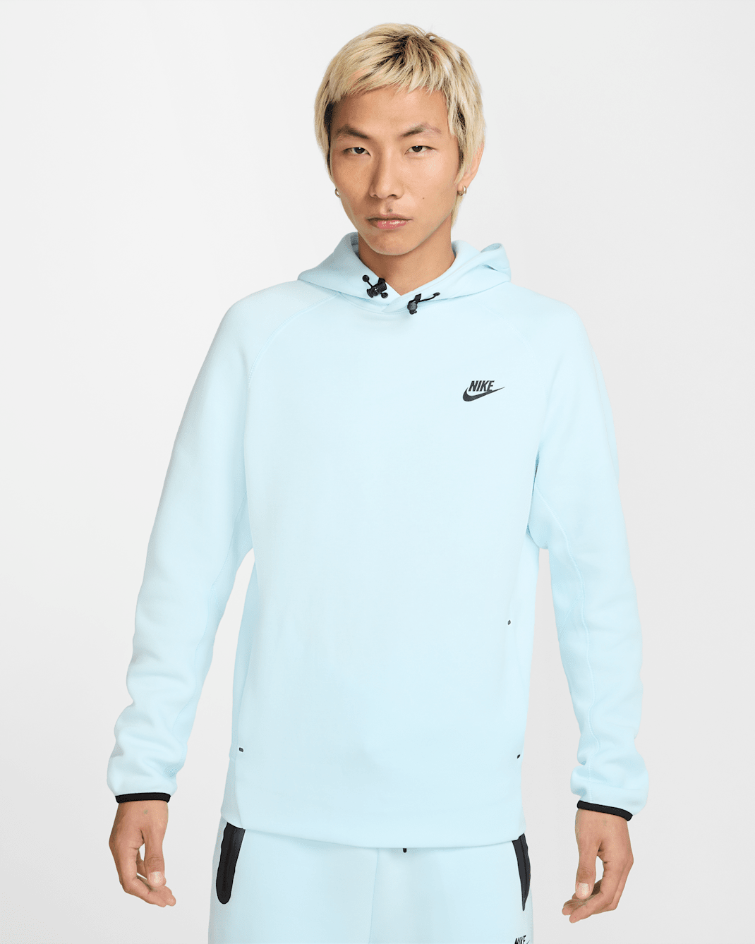 Nike Sportswear Tech Fleece Men's Pullover Hoodie - Glacier Blue/Black