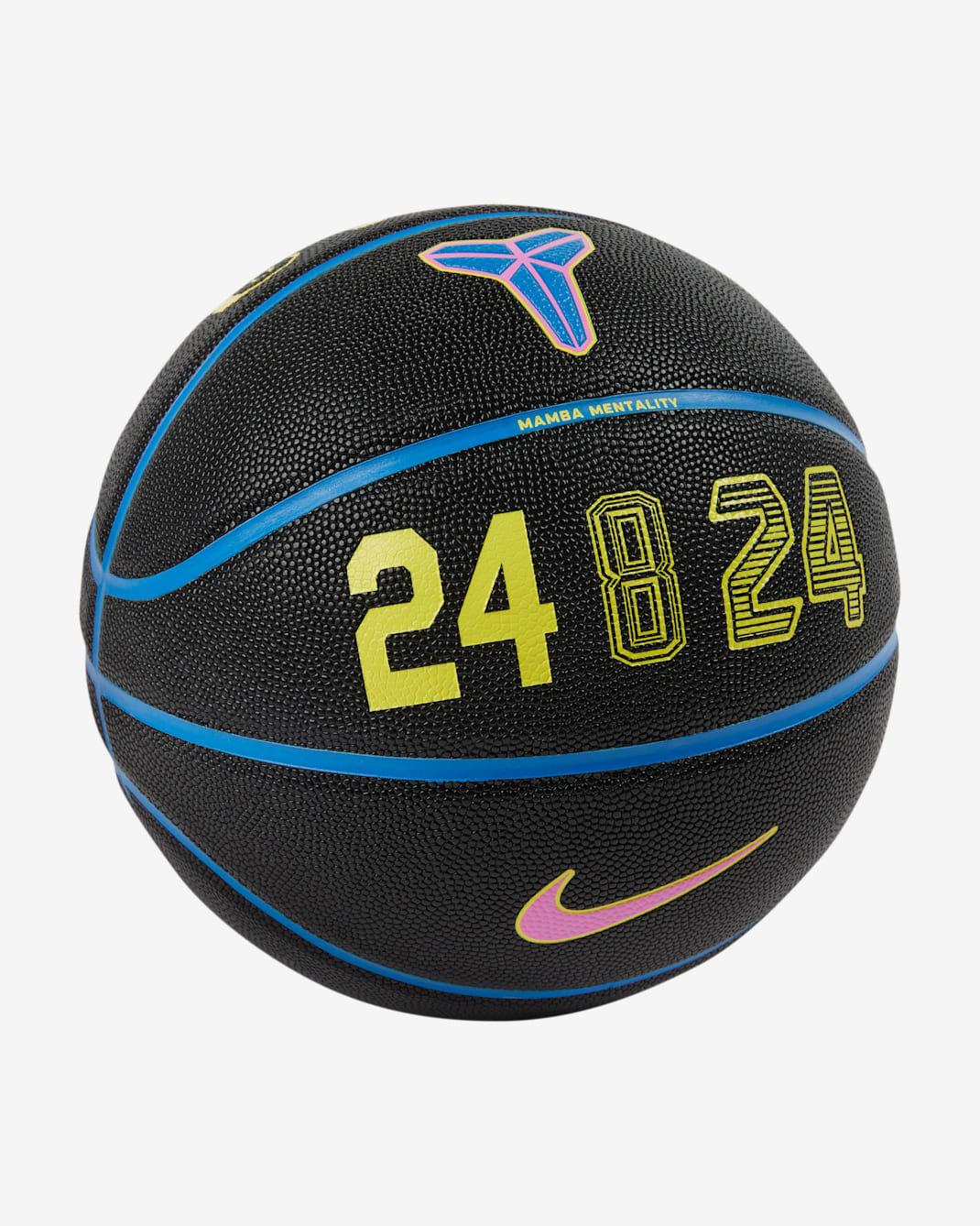 Kobe Bryant All-Court Basketball (Deflated) - Black/Light Photo Blue/Playful Pink/Sonic Yellow