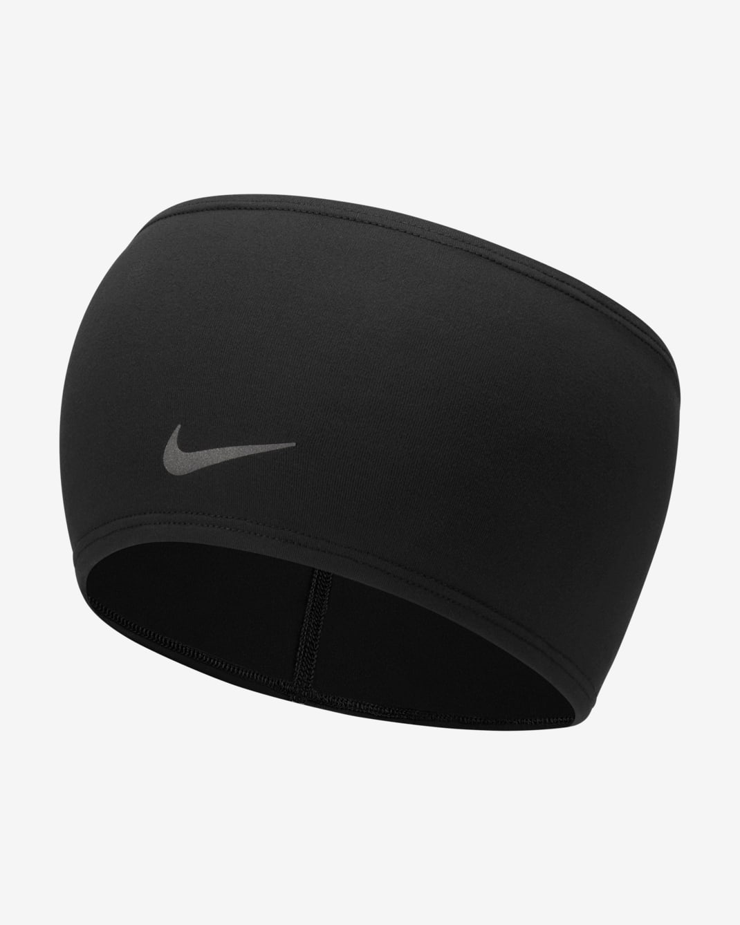Banda para el cabello Nike Dri-FIT Swoosh 2.0 - Negro/Plata