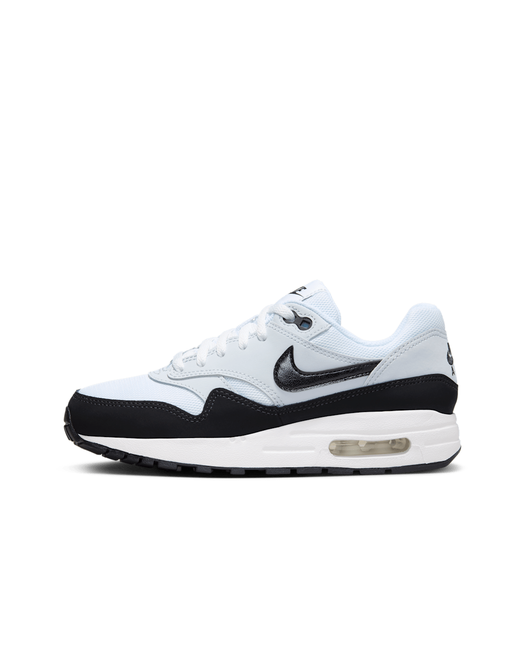 Air Max 1 Big Kids' Shoes - White/Pure Platinum/Black