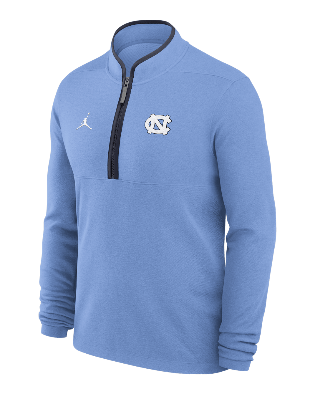 North Carolina Victory Men's Jordan Brand Dri-FIT College 1/2-Zip Long-Sleeve Top - Light Blue