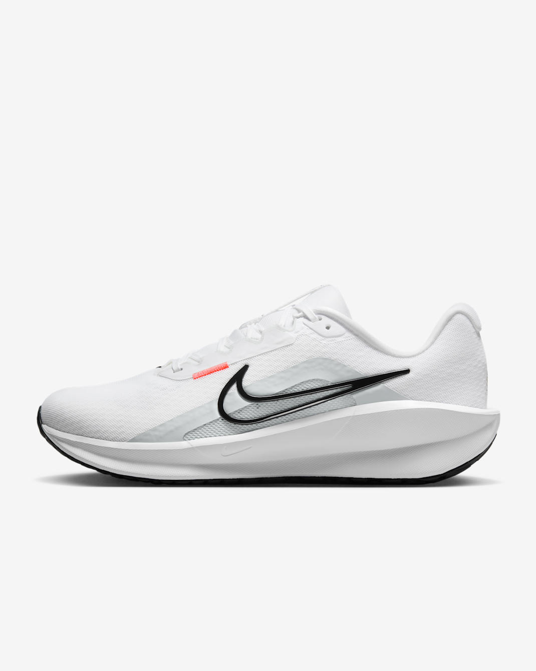 Nike Downshifter 13 Men's Road Running Shoes - White/Pure Platinum/Bright Crimson/Black