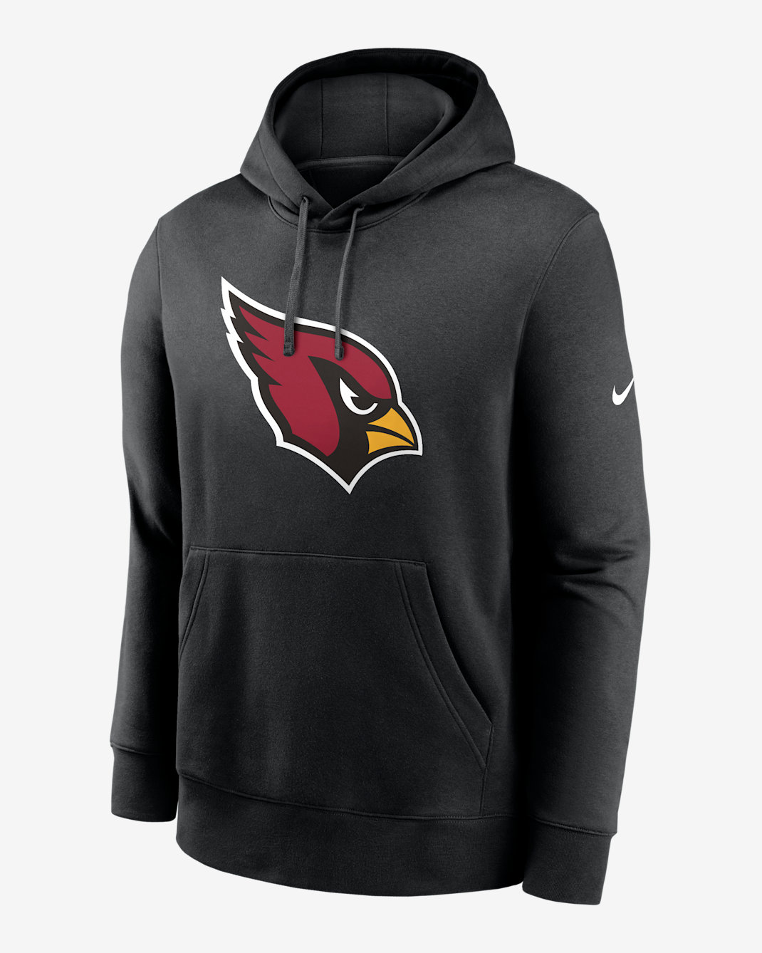 Sudadera con gorro de la NFL Nike sin cierre para hombre Arizona Cardinals Club Logo - Negro