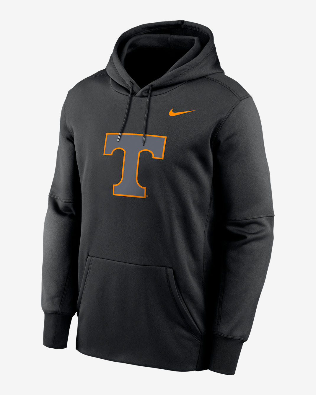 Tennessee Volunteers Performance Color Pop Logo Men's Nike Therma College Pullover Hoodie - Black