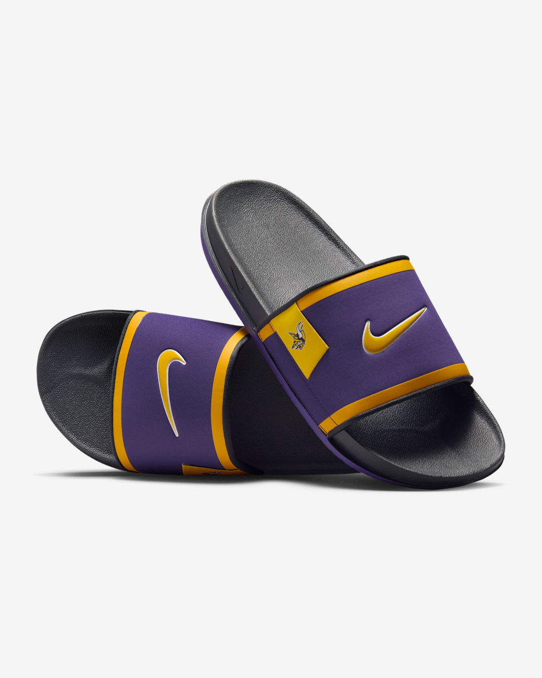 Nike Offcourt (Minnesota Vikings) Offcourt Slides - Court Purple/Dark Smoke Grey/Gold