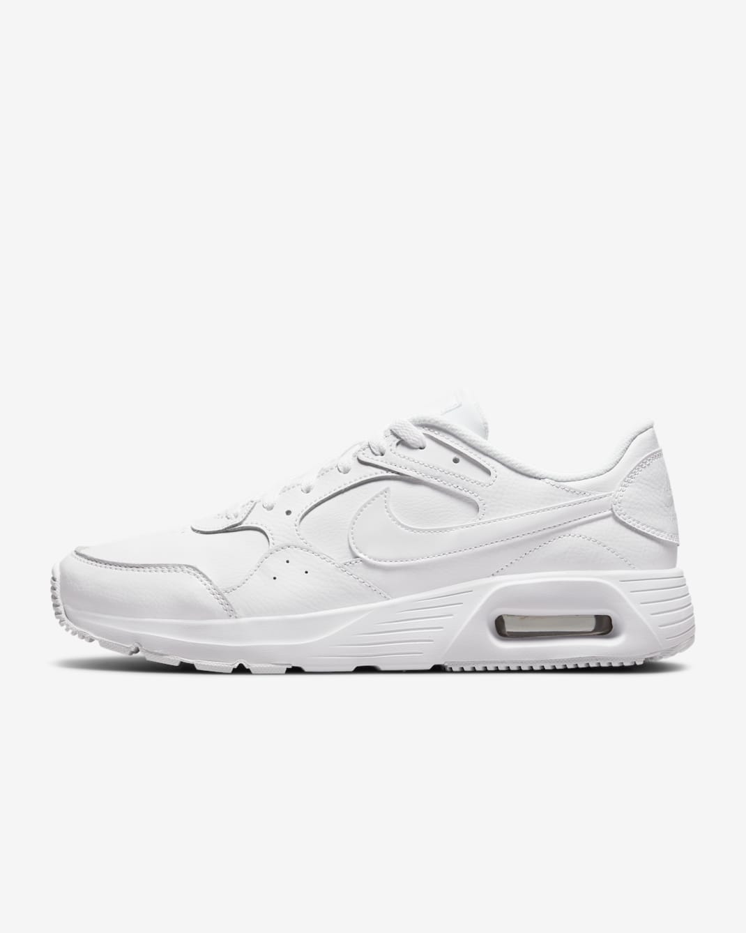 Nike Air Max SC Leather Men's Shoes - White/White/White