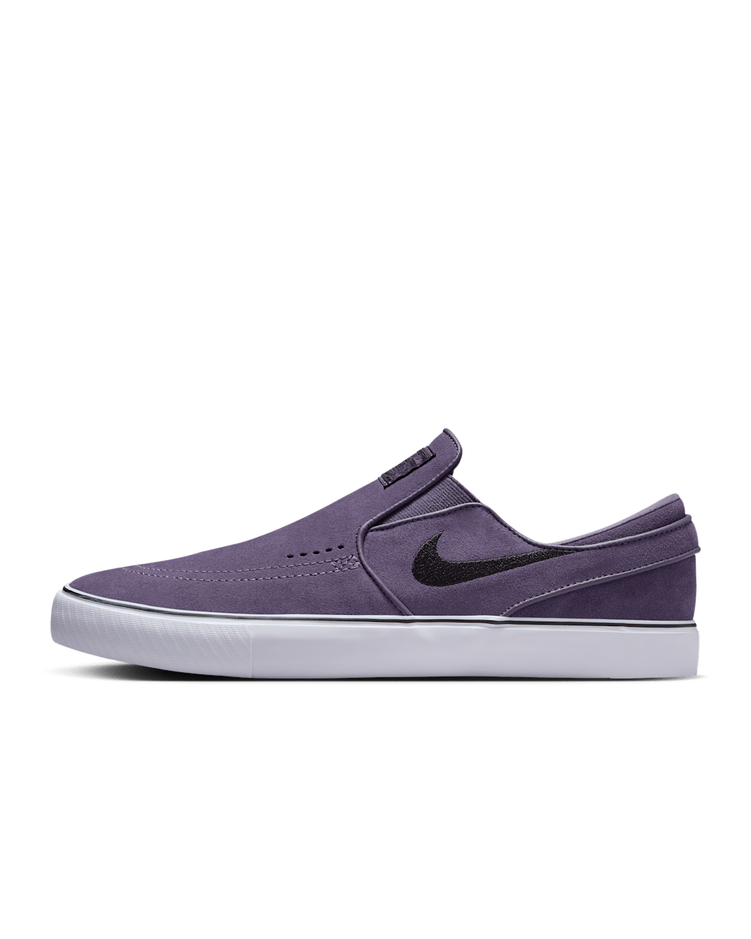 Nike SB Janoski+ Slip Skate Shoes - Dark Raisin/Dark Raisin/White/Black