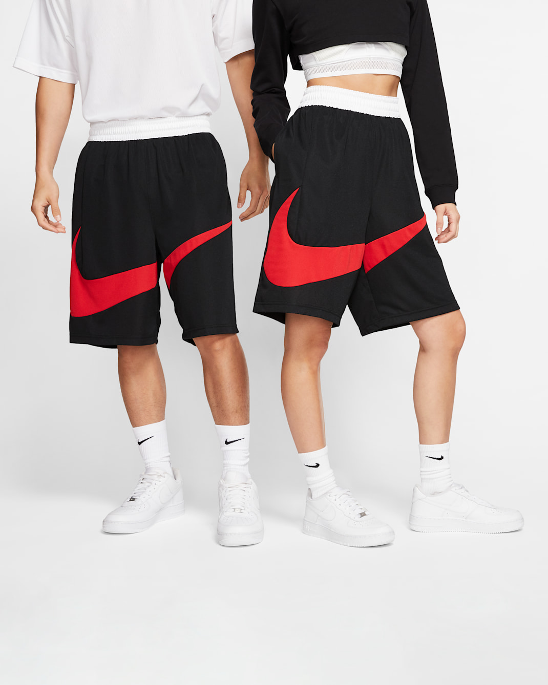 Nike Dri-FIT Basketball Shorts - Black/University Red
