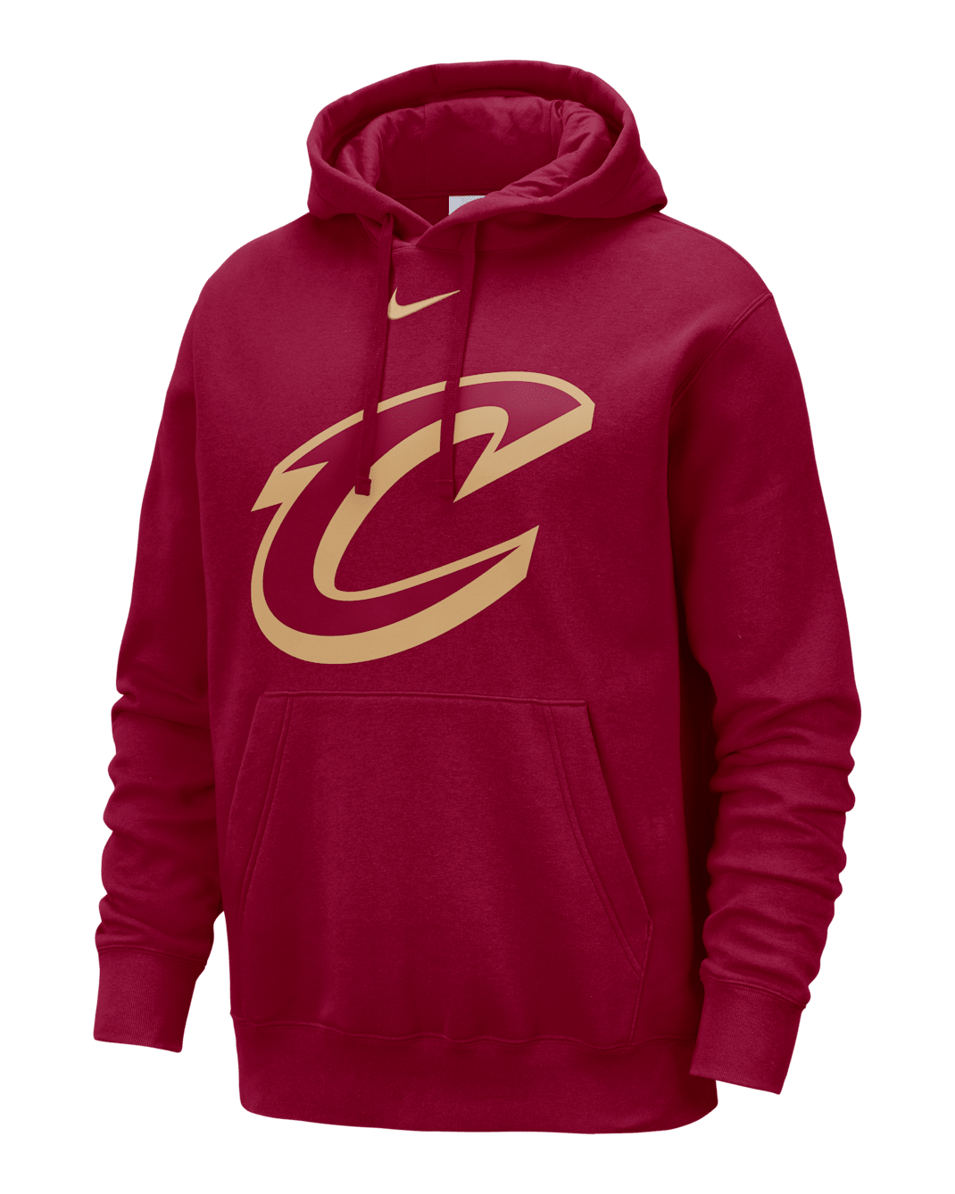 Cleveland Cavaliers Club Men's Nike NBA Pullover Hoodie - Team Red/Club Gold
