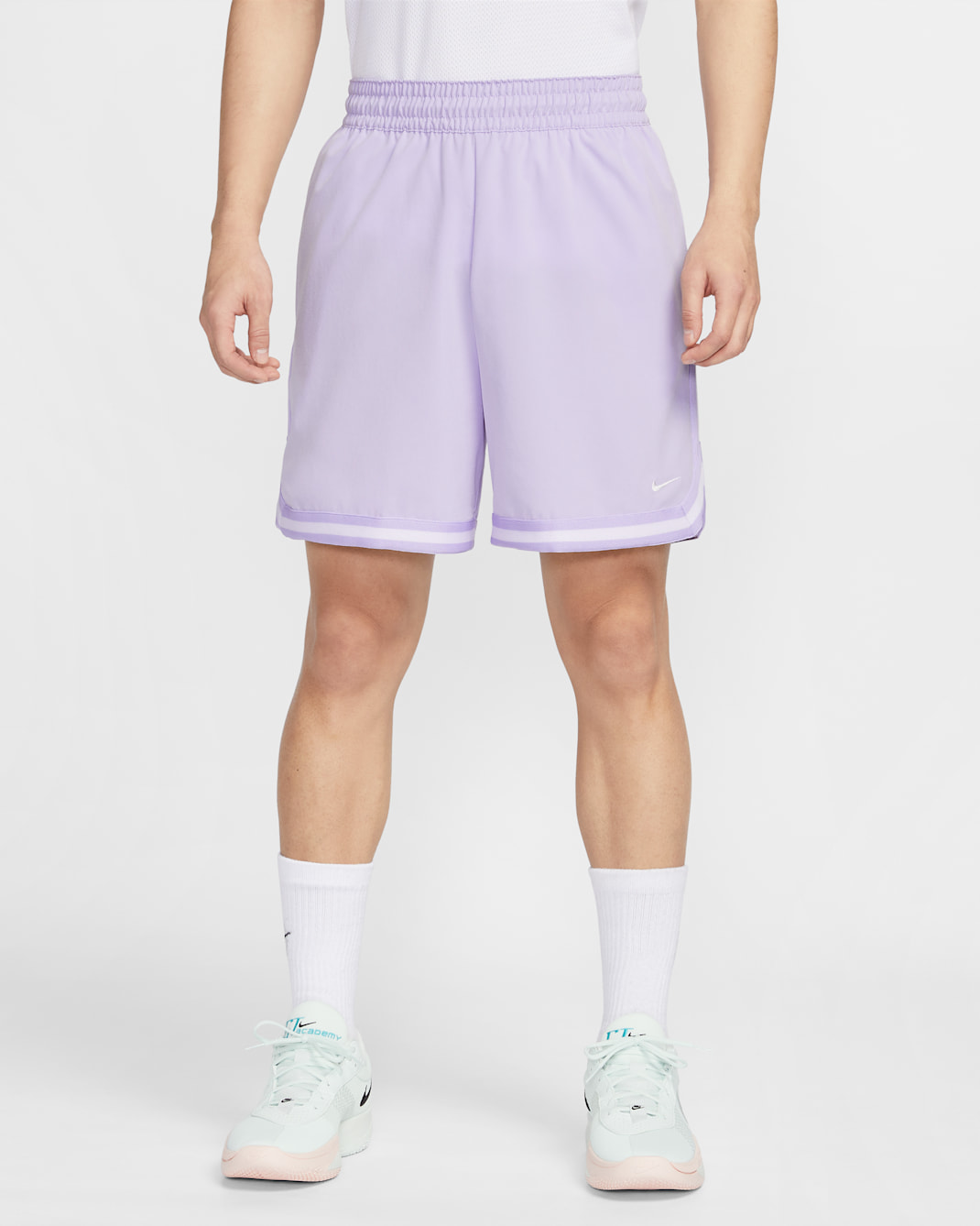 ナイキ DNA メンズ Dri-FIT 15cm UV ウーブン バスケットボールショートパンツ - ハイドランジア/ハイドランジア/ベアリーグレープ