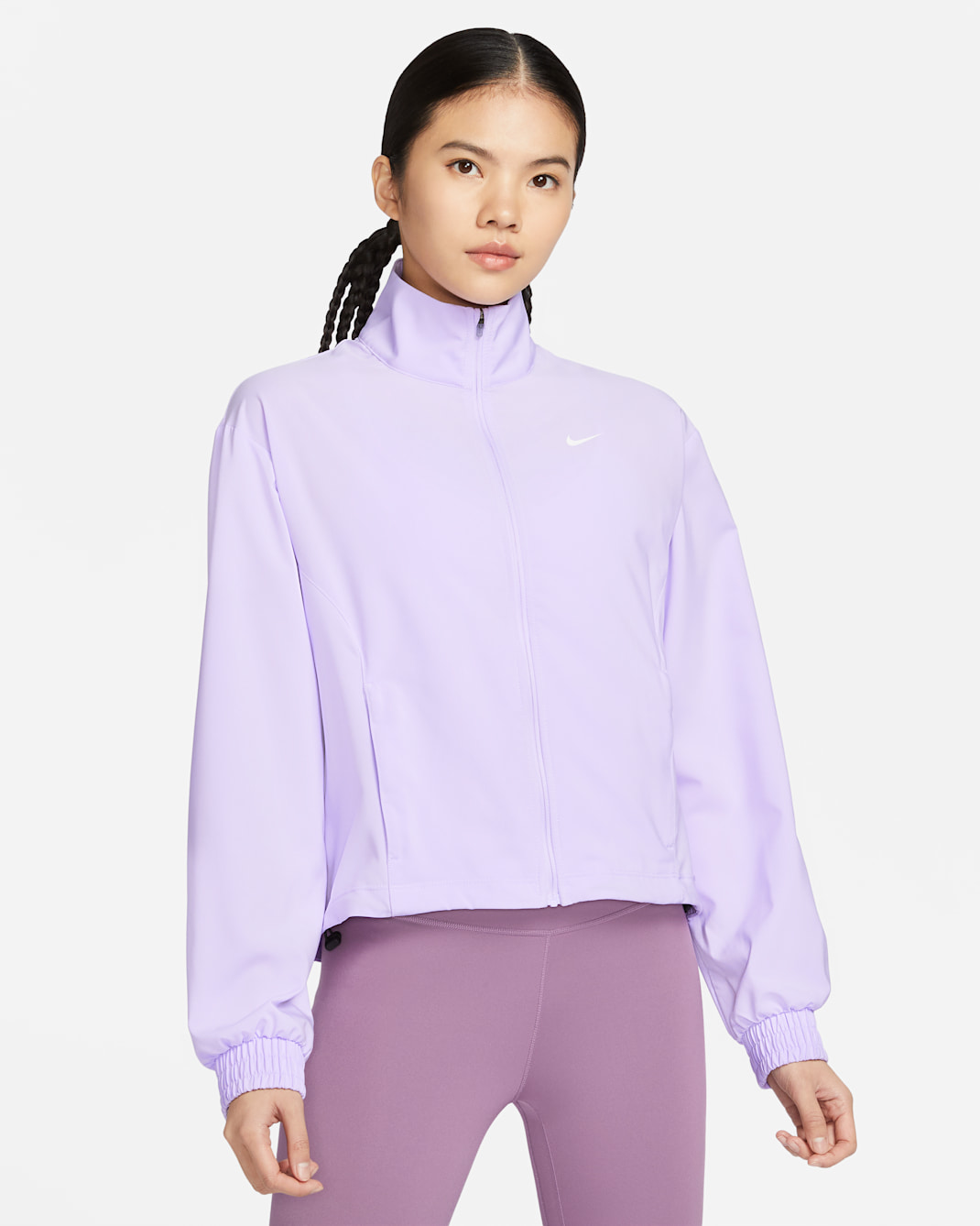 Nike Dri-FIT One Women's Jacket - Lilac Bloom/White