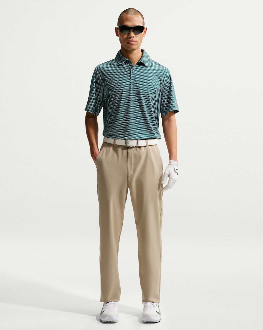 Nike Velocity Men's Dri-FIT Golf Trousers - Limestone/Black/Limestone