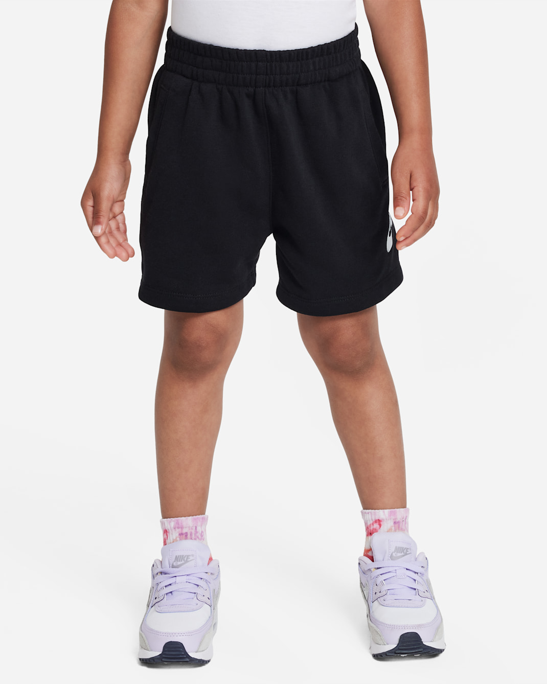 Shorts de French Terry infantil Nike Sportswear Club - Negro