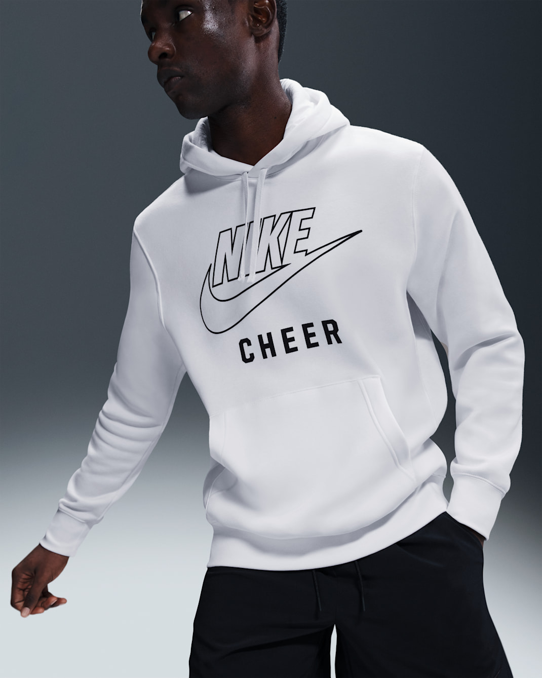 Nike Men's Cheer Pullover Hoodie - White
