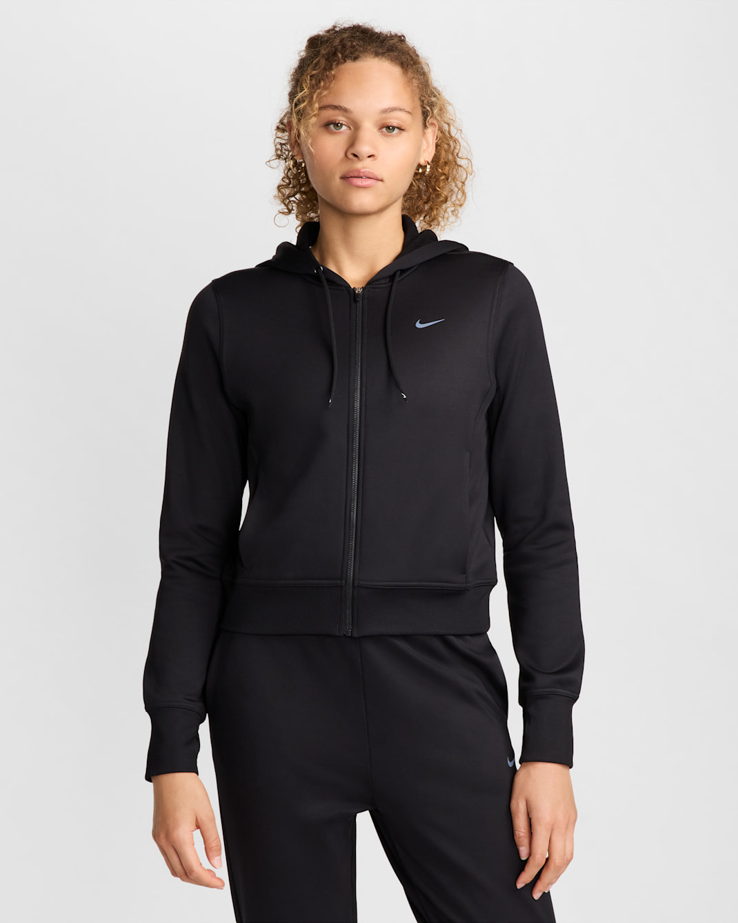 Nike Therma-FIT One hettejakke til dame - Svart/Hvit