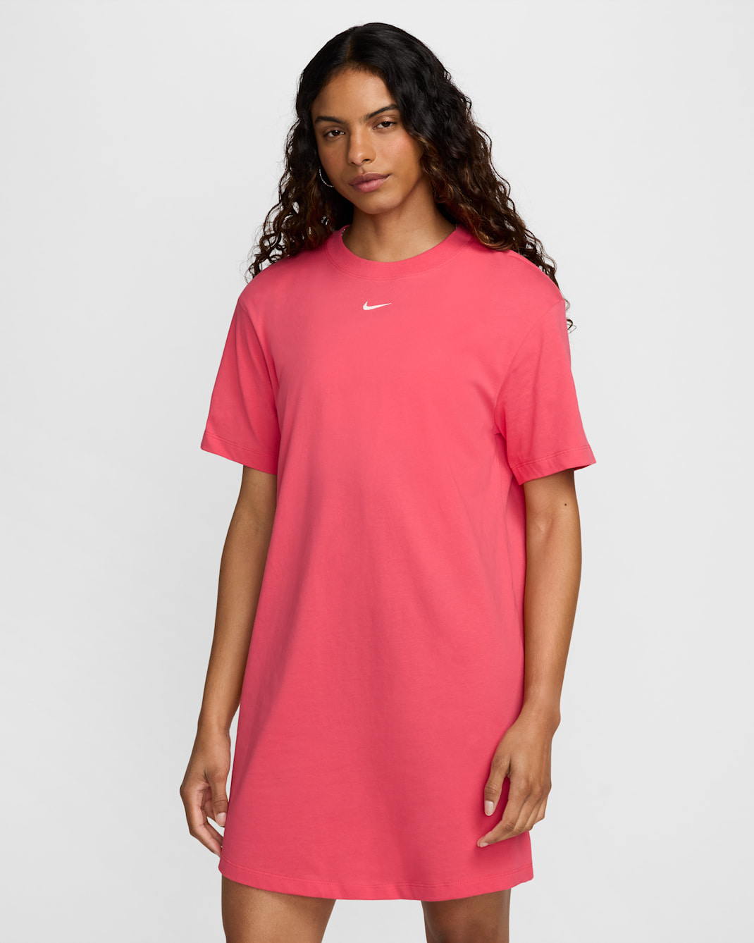 Nike Sportswear Chill Knit Women's Oversized T-Shirt Dress - Aster Pink/Sail
