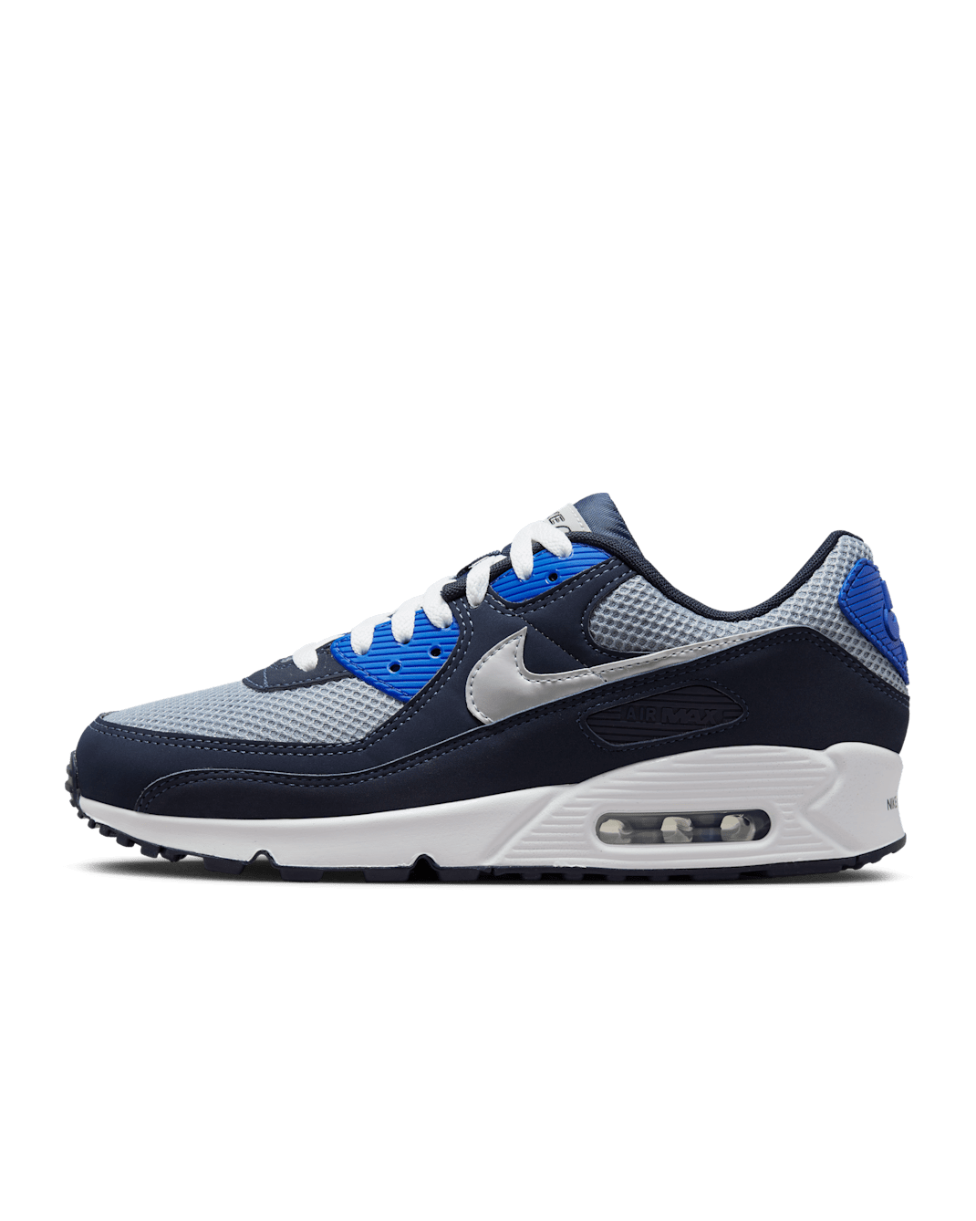 รองเท้าผู้ชาย Nike Air Max 90 SE - Midnight Navy/Obsidian/Ashen Slate/Metallic Platinum
