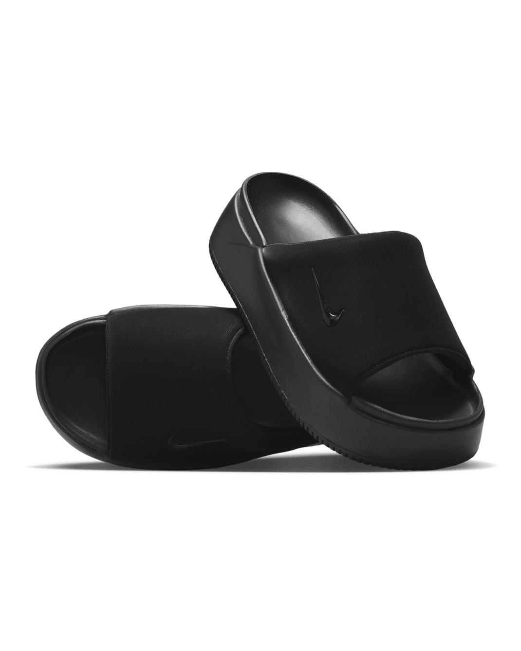 Nike Calm Elevation Women's Slides - Black/Black