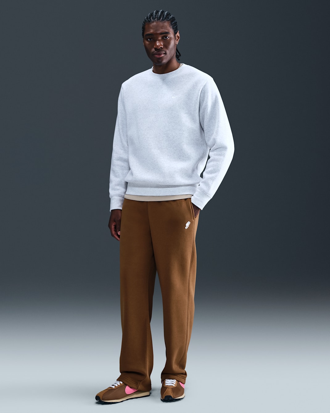 Nike Club Men's Fleece Bungee Pants - Light British Tan/Sail