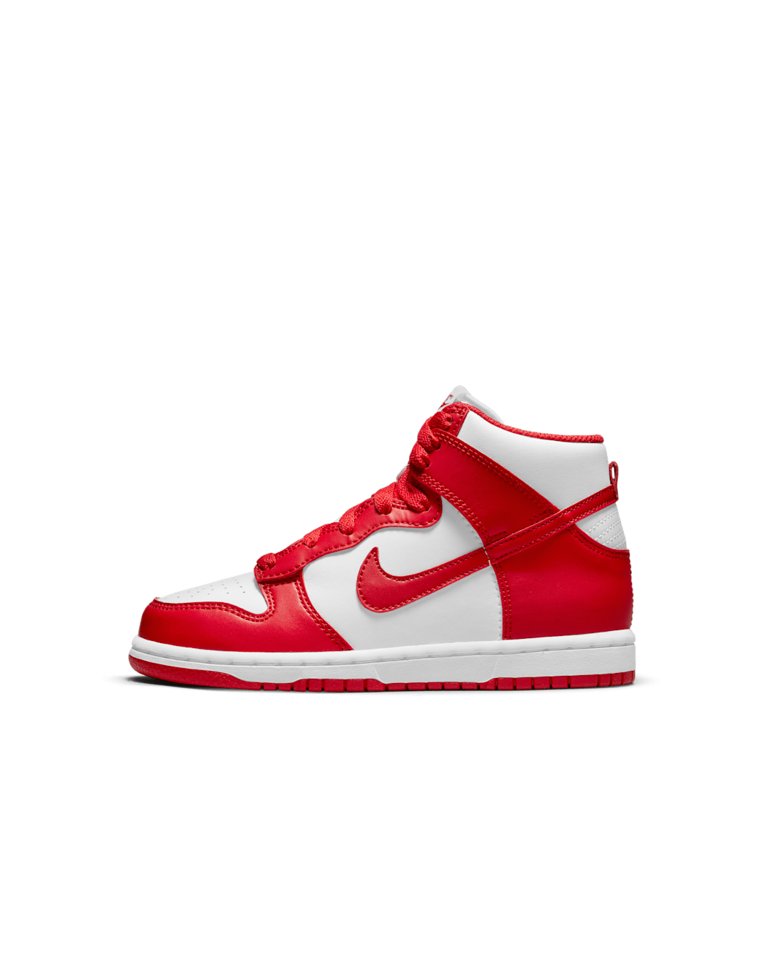 Nike Dunk 高筒小童鞋款 - 白色/University Red