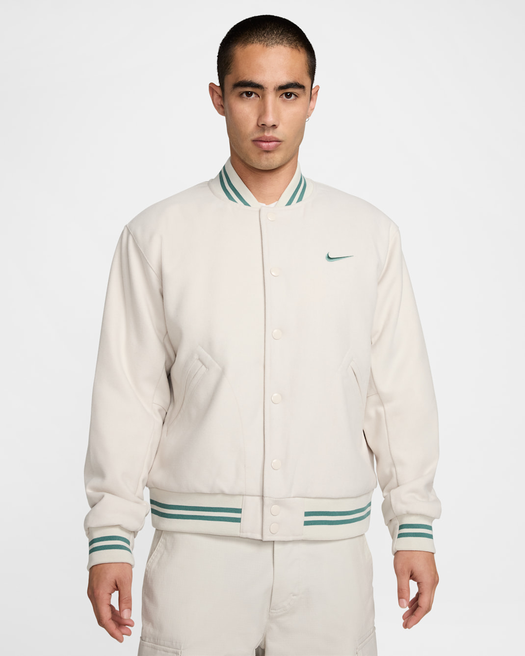 ナイキ メンズ バーシティ ジャケット - ライトオールウッドブラウン/ライトオールウッドブラウン/バイコスタル/バイコスタル