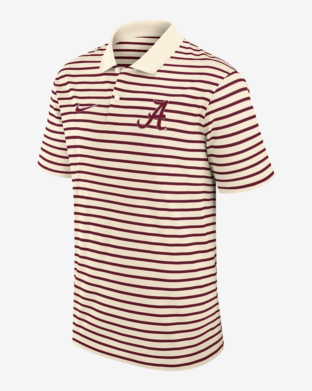 Alabama Striped Men's Nike Dri-FIT College Polo - Tan/Beige