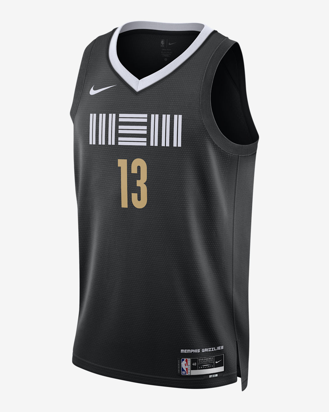 Jaren Jackson Jr Memphis Grizzlies City Edition 2023/24 Men's Nike Dri-FIT NBA Swingman Jersey - Black