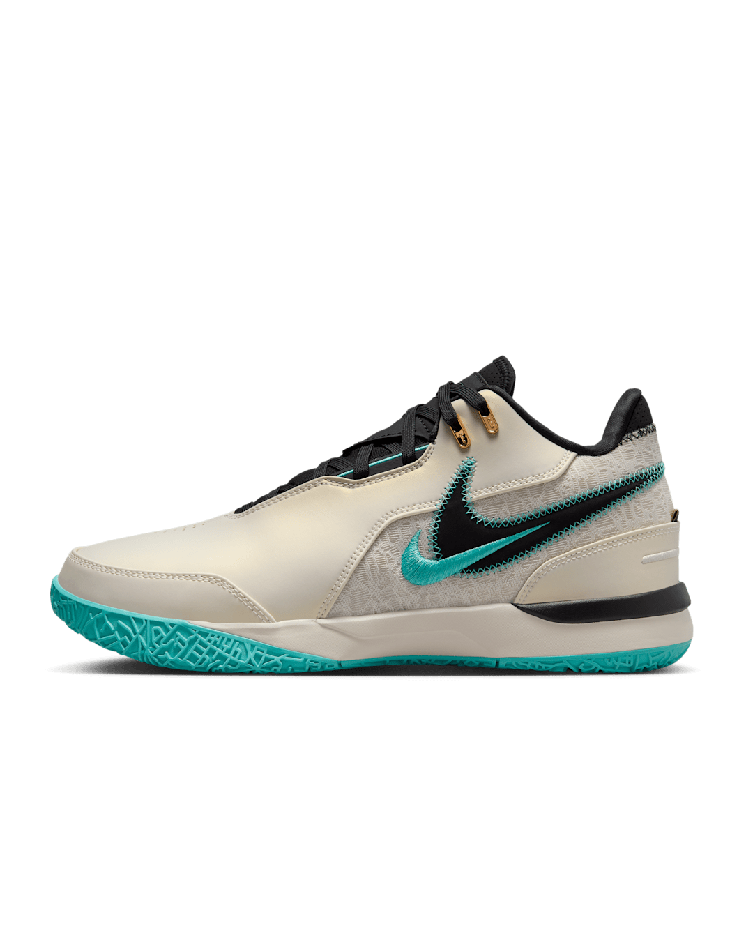 LeBron NXXT Gen AMPD EP Basketball Shoes - Light Orewood Brown/Washed Teal/Metallic Gold/Black