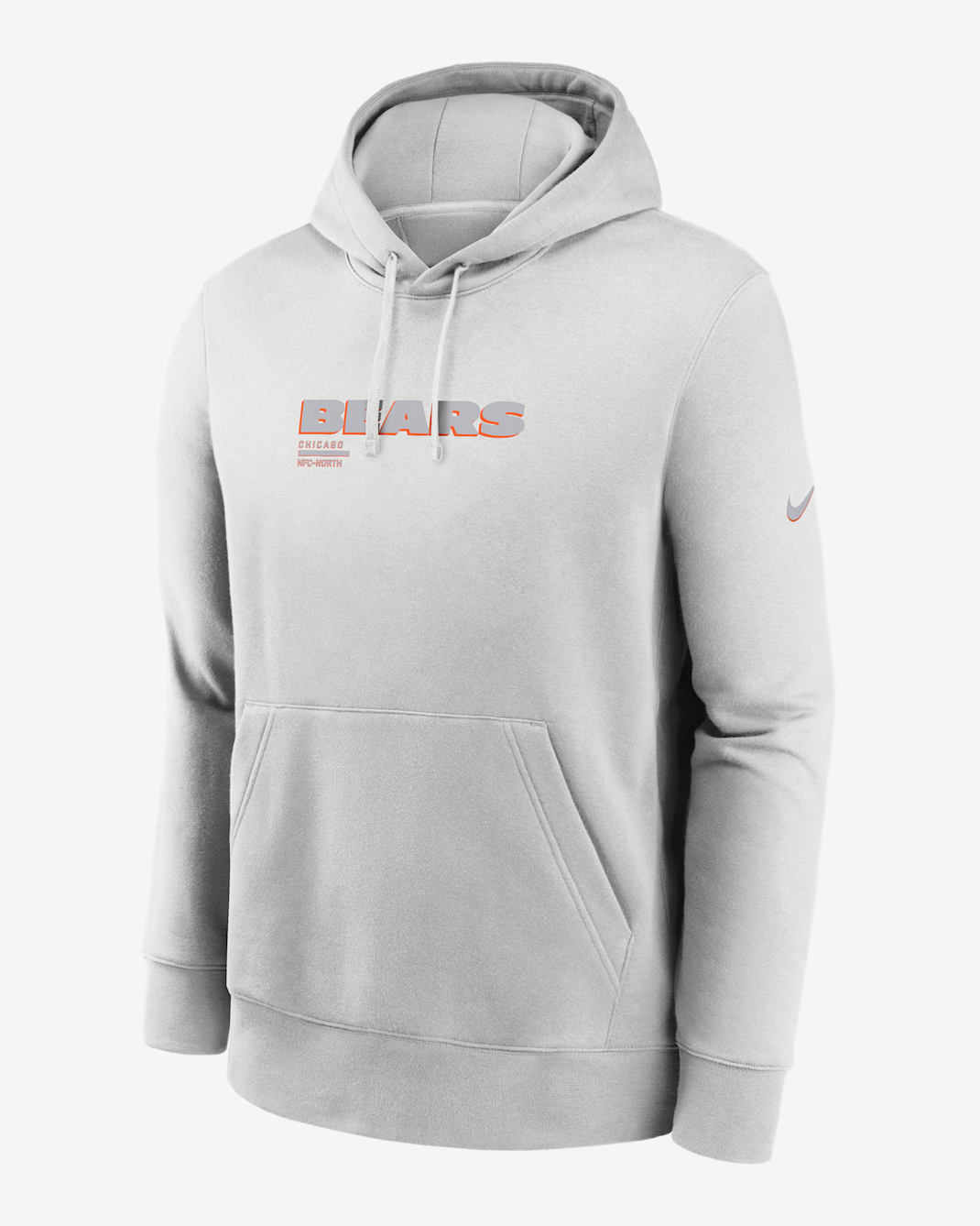 Chicago Bears Slot Receiver Club Men's Nike NFL Pullover Hoodie - Grey