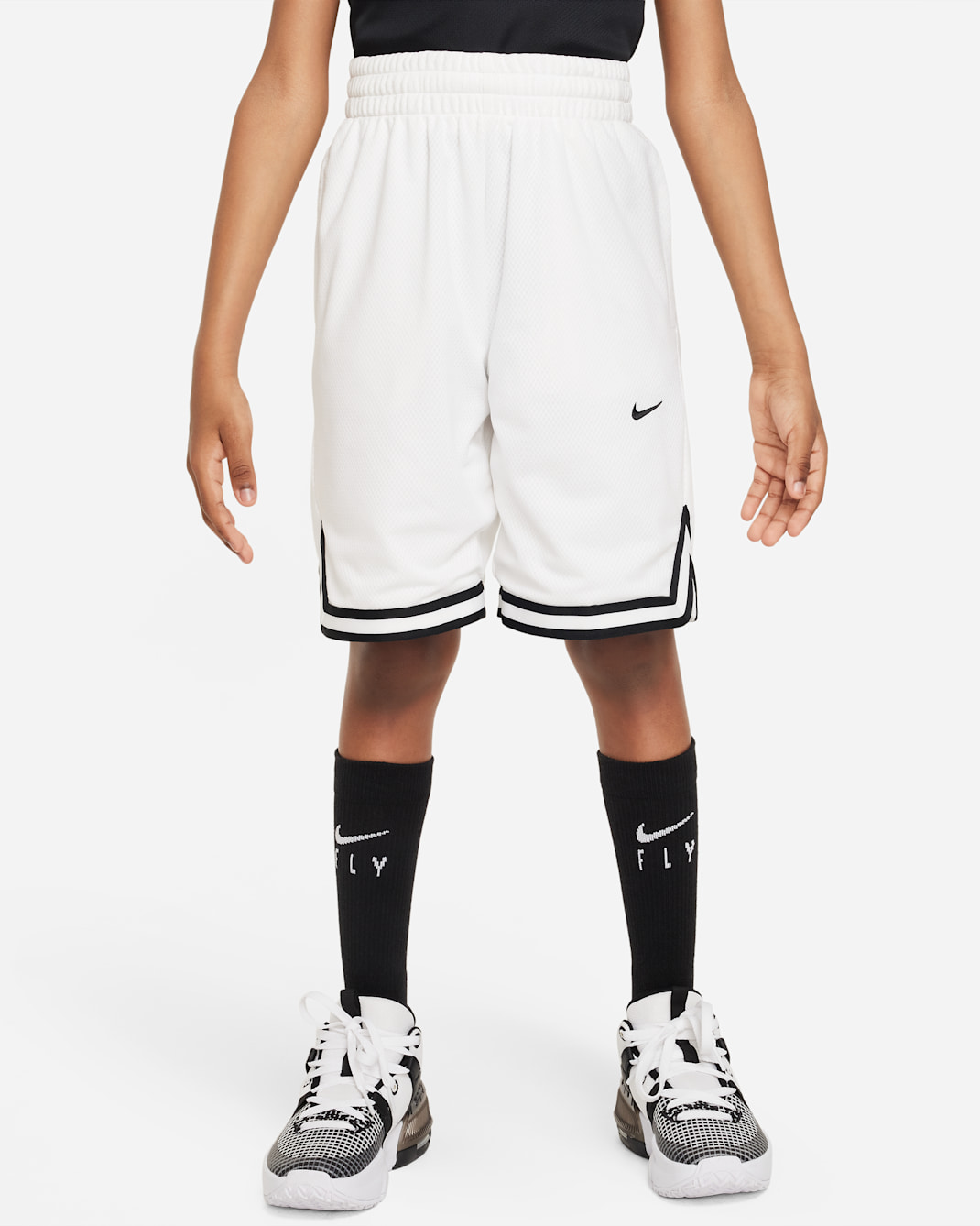 Nike Dri-FIT DNA Older Kids' (Boys') Basketball Shorts - White/Black