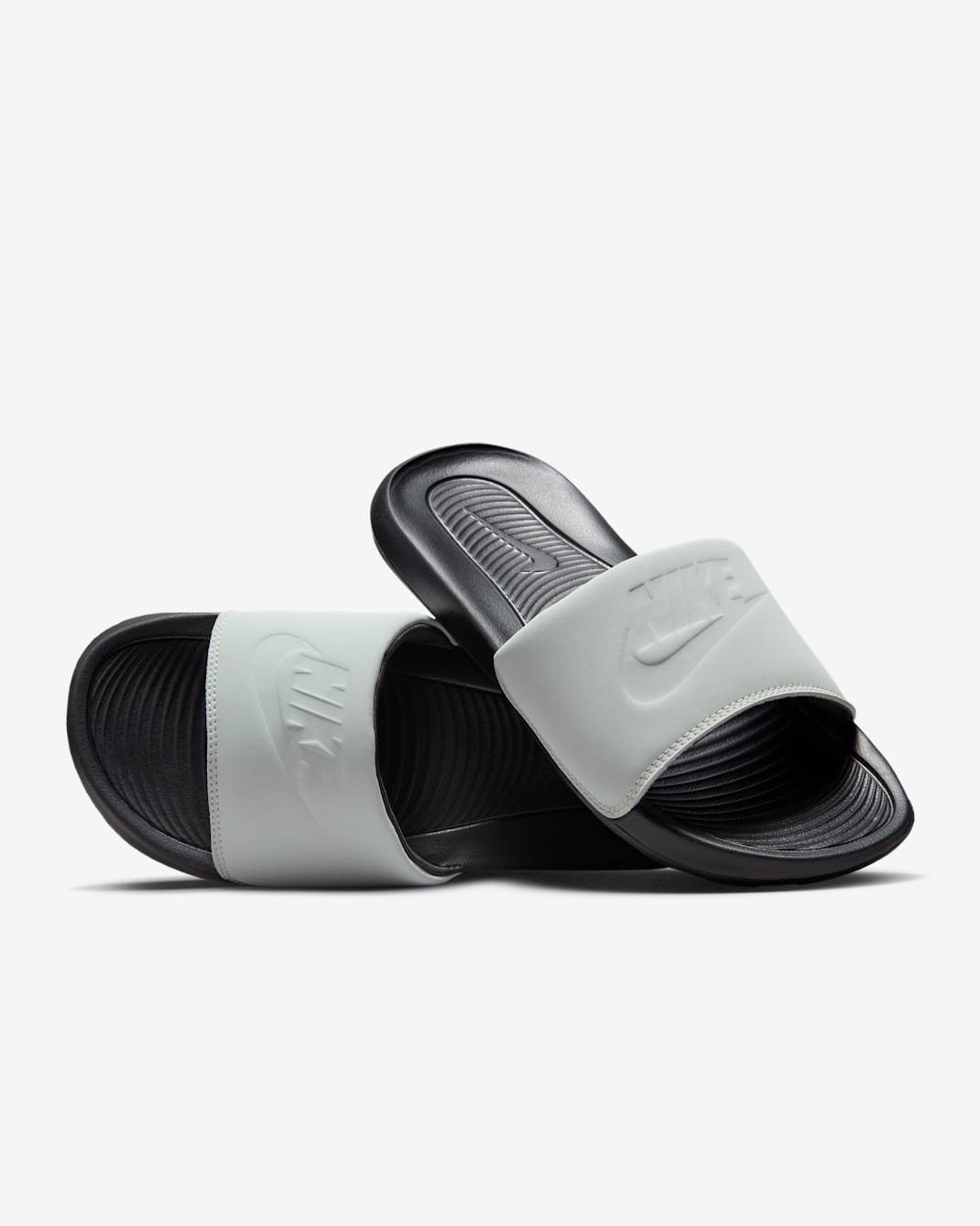 Nike Victori One Men's Slides - Black/Light Silver