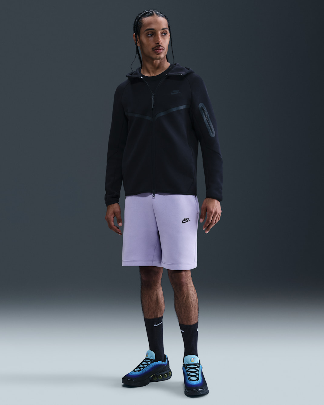 Nike Sportswear Tech Fleece Men's Shorts - Hydrangeas/Black