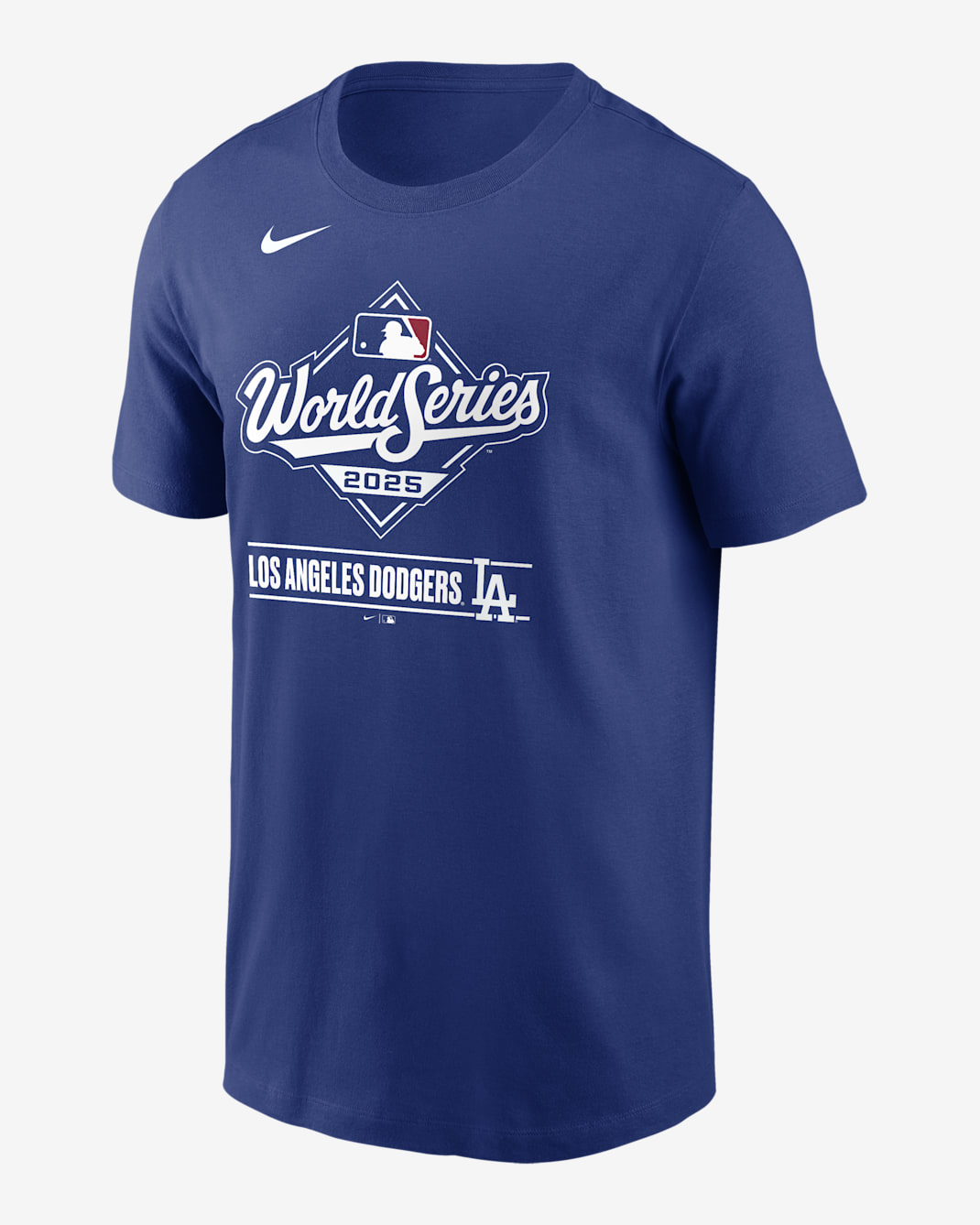 Los Angeles Dodgers 2025 World Series Participant Icon Men's Nike MLB T-Shirt - Royal
