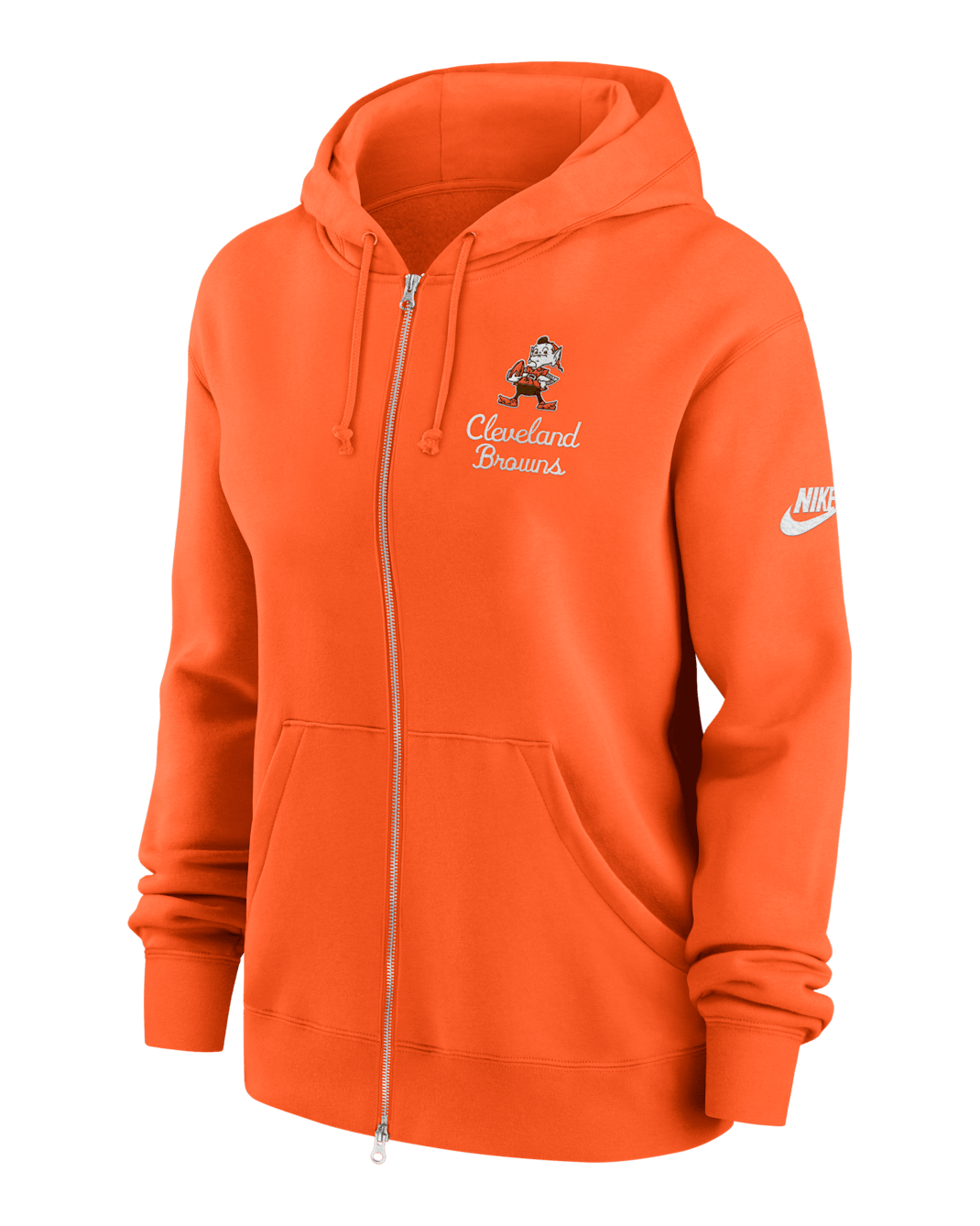 Cleveland Browns Phoenix Rewind Women's Nike NFL Full-Zip Hoodie - Orange