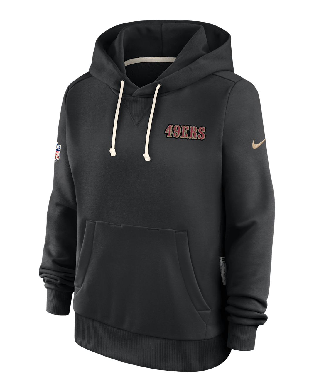San Francisco 49ers Rivalries Collection Sideline Women's Nike Dri-FIT NFL Pullover Hoodie - Black