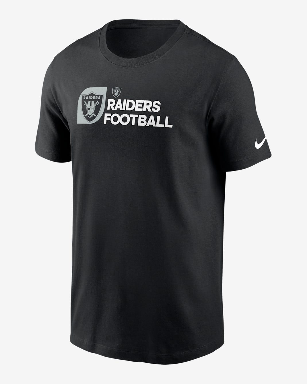Las Vegas Raiders Team Outline Essential T-Shirt Men's Nike NFL T-Shirt - Black