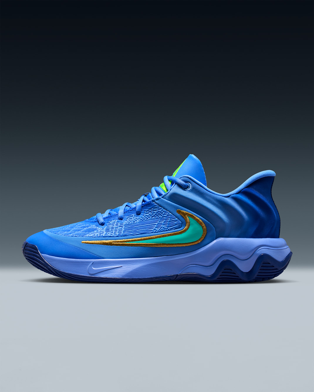 Giannis Immortality 4 Basketball Shoes - Royal Pulse/Deep Royal/Volt/Hyper Turquoise