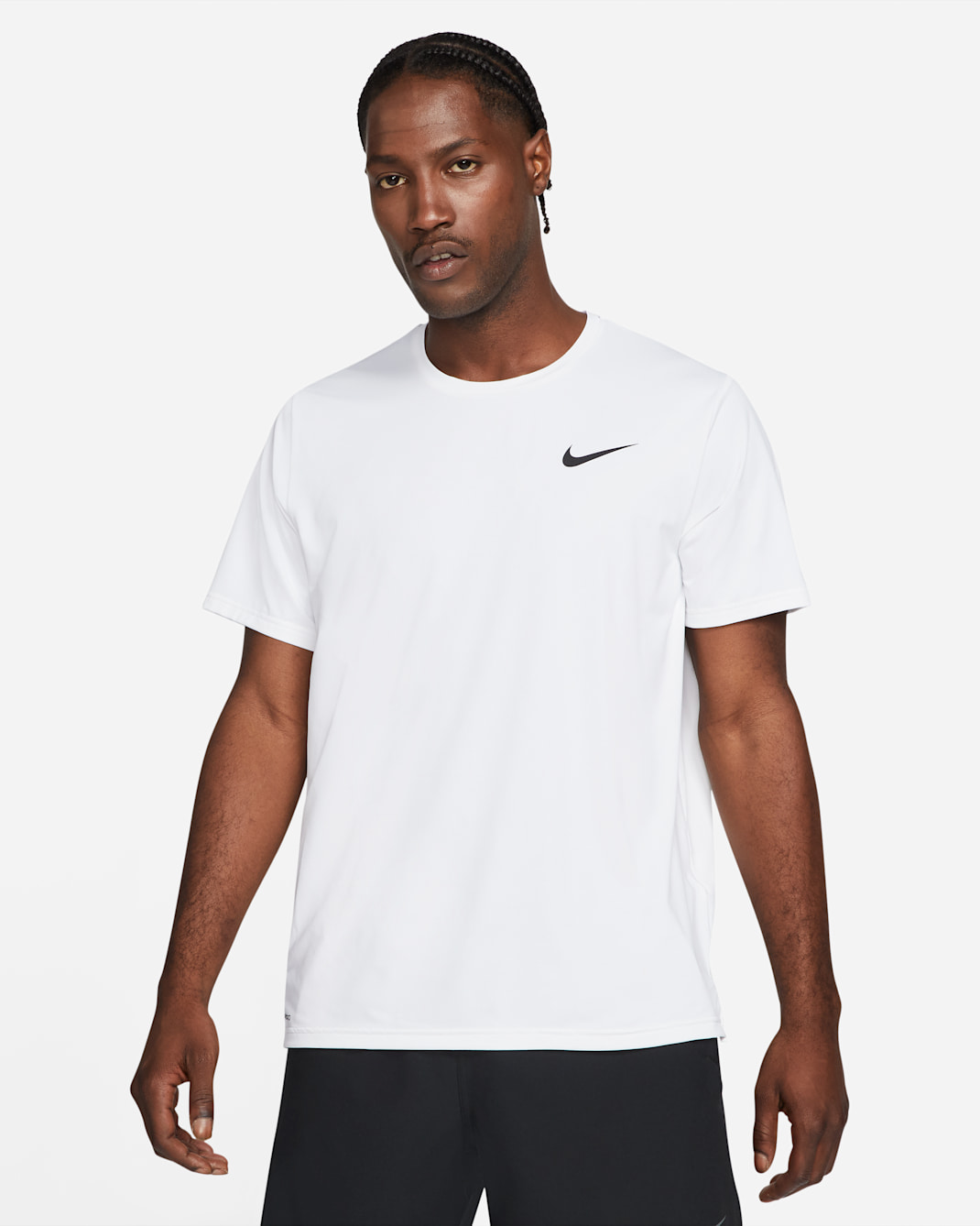 Playera de manga corta para hombre Nike Pro Dri-FIT - Blanco/Negro