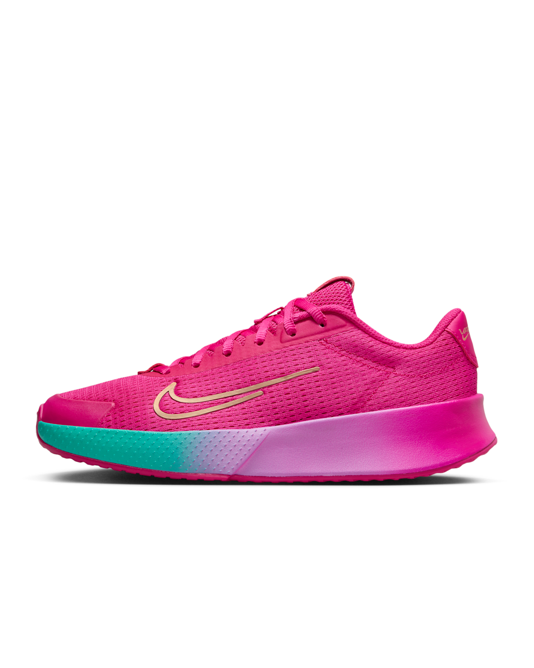 NikeCourt Vapor Lite 2 Premium Women's Hard Court Tennis Shoes - Fireberry/Multi-Colour/Fierce Pink/Metallic Red Bronze