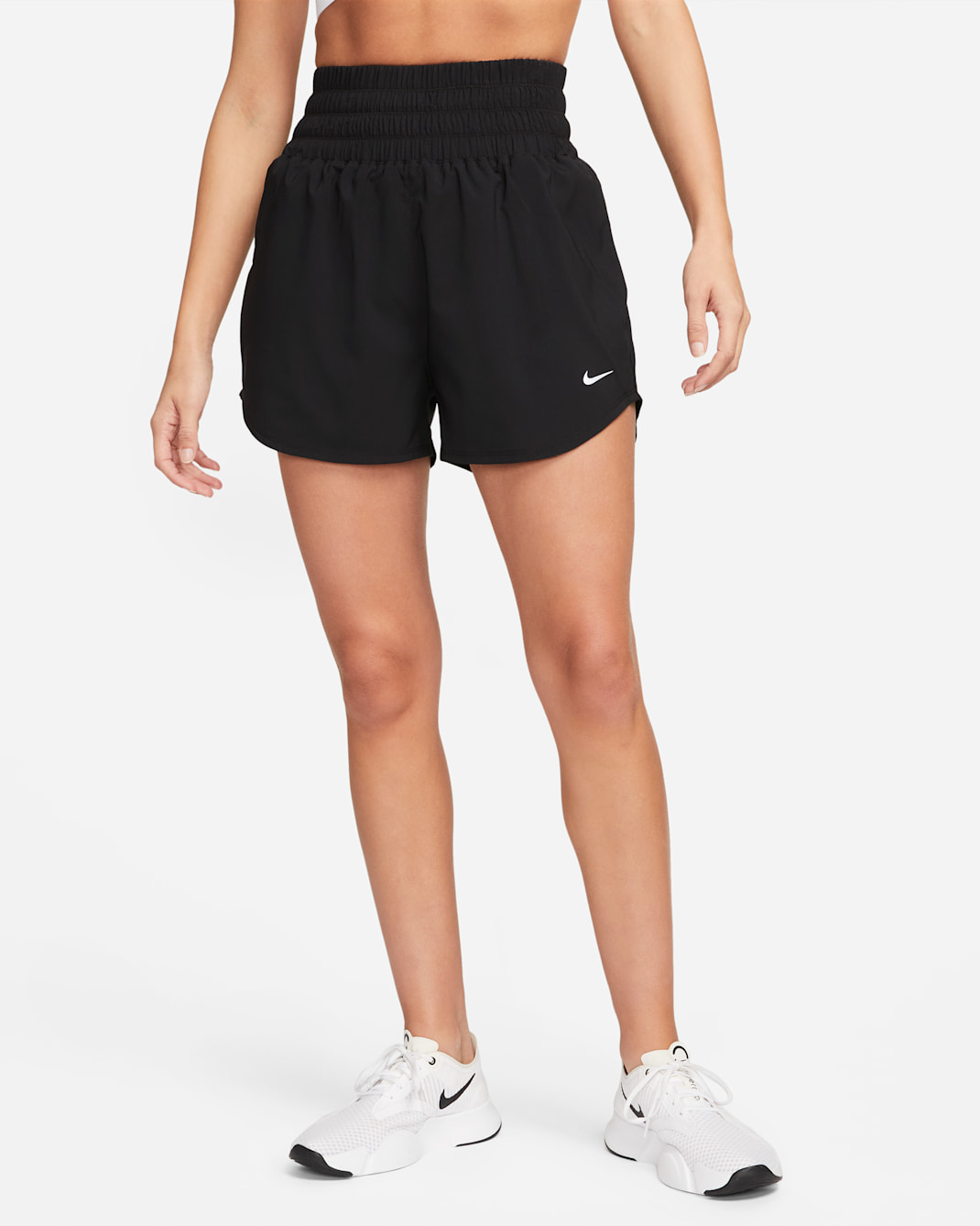 Nike One Women's Dri-FIT Ultra High-Waisted 3" Brief-Lined Shorts - Black